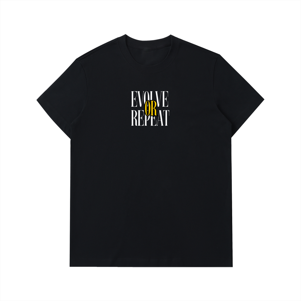 Evolve or Repeat Black T Shirt