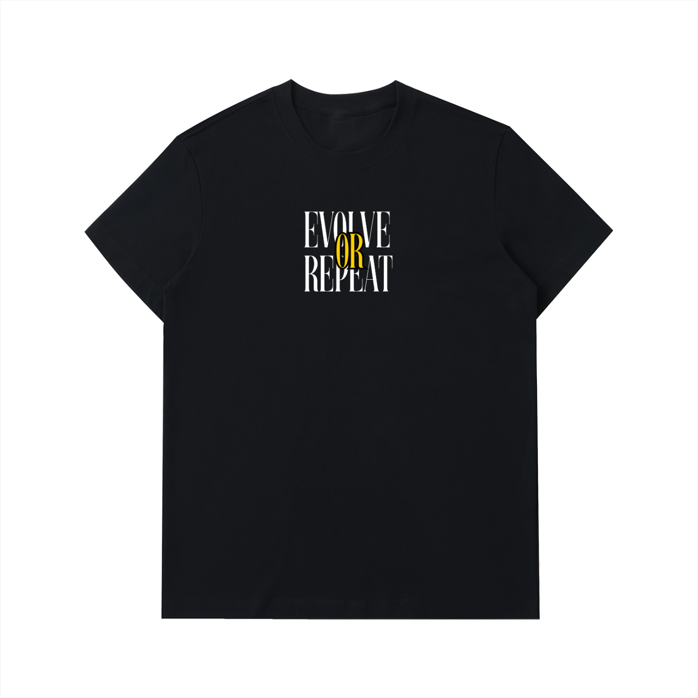 Evolve or Repeat Black T Shirt