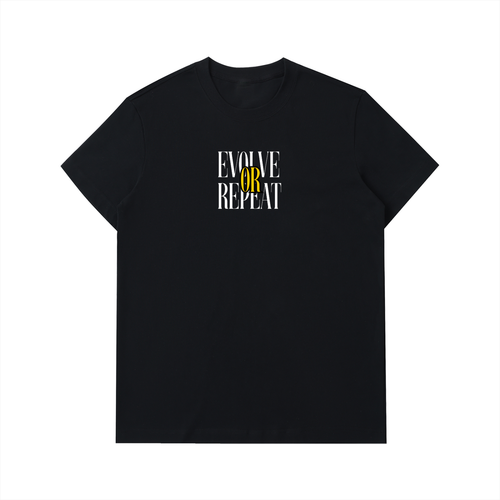 Evolve or Repeat Black T Shirt